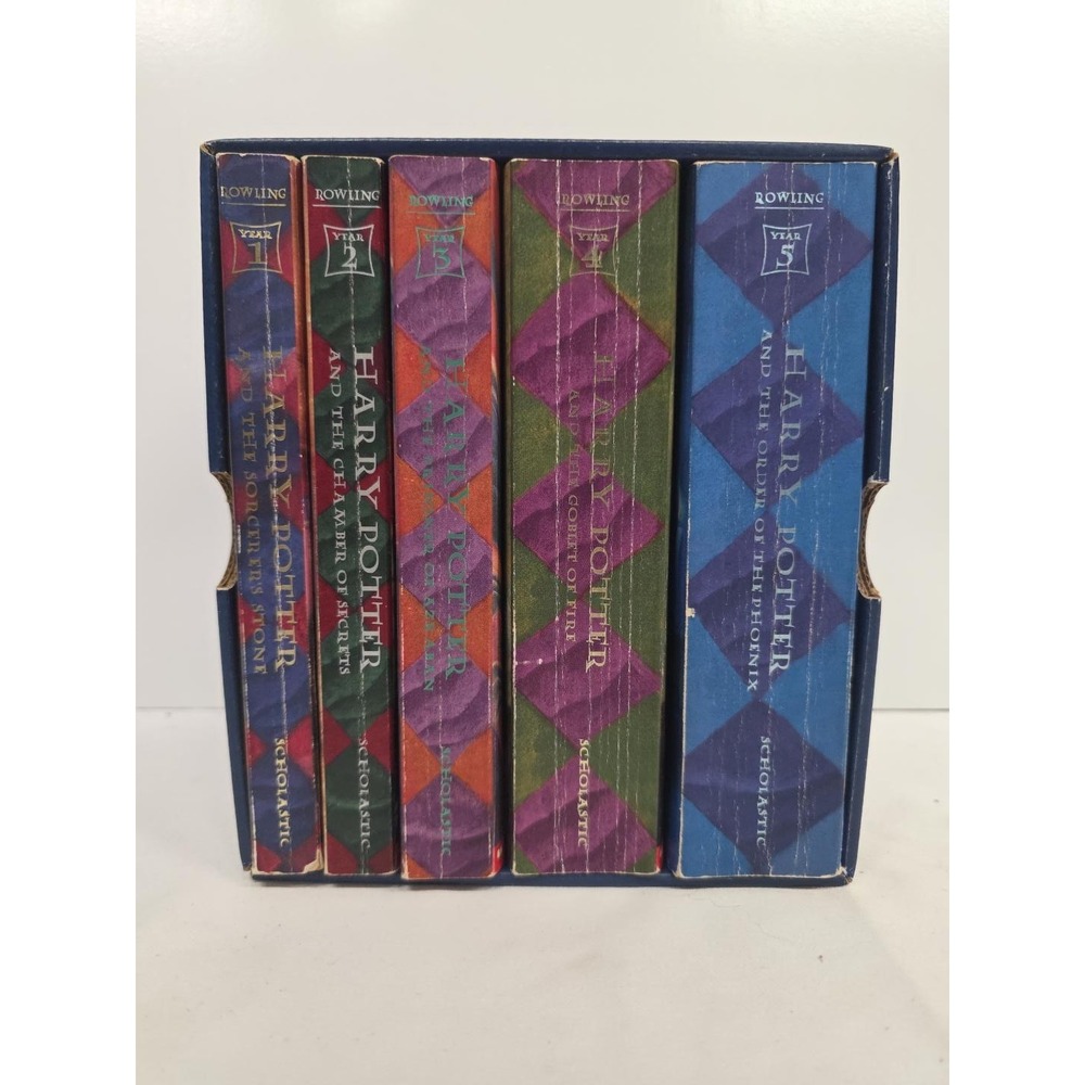 Harry Potter 5 Years of Magic Books 1-5 Box Set J.K. Rowling Scholastic PB